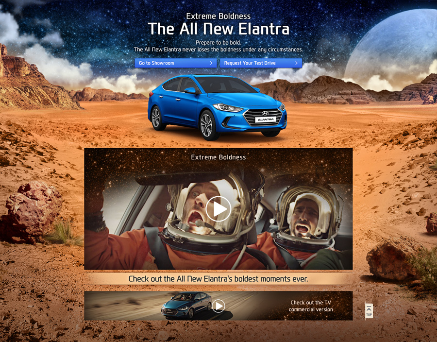 현대자동차 AD 캠페인 홈페이지 캡쳐 화면1